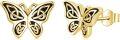 wholesale Gold 925 Sterling Silver Celtic Knot Butterfly Stud Earrings for Women and Girls-0-0