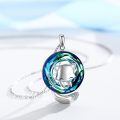 wholesale 925 Sterling Silver Rainbow Crystal Fox Head Pendant Necklace for Women -0-2