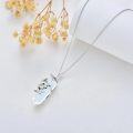 wholesale  Sterling Silver Quartz Frog Pendant Necklace Gift for Women Mom -0-21