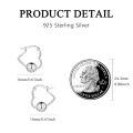 wholesale 925 Sterling Silver Golf Ball Hoop Earrings-0-2