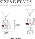 wholesale 925 Sterling Silver & Natural Garnet Elephant Necklace for Women - Lucky Symbol of Strength & Good Luck - Adjustable Chain 18-20 - Ideal Gift for Her-0-4