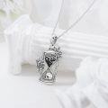 wholesale 925 Sterling Silver Rose Tree Of Life Skull Hourglass Pendant Necklace-0-3