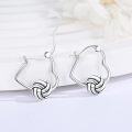 wholesale 925 Sterling Silver 3D Volleyball Design Huggie Hoop Earrings for Women and Girls Gift Ideas-0-1