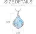 wholesale Sterling Silver Natural Gemstone Filigree Teardrop Pendant Necklace for Mom-0-35