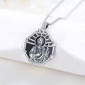 wholesale 925 Sterling Silver Saint Joseph Medal Cross Religious Catholic Men's Women's Charm Pendant Necklace  s for Him Her Boys Girls Kids-0-2