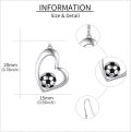 wholesale 925 Sterling Silver Soccer Ball Heart Earrings for Women Jewelry-0-2