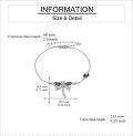 wholesale 925 Sterling Silver Blue Crystal Dragonfly Charm Bracelet for Women Girls  7 Adjustable Chain Length-0-3
