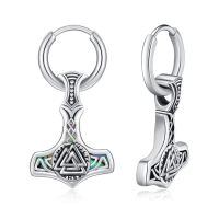 wholesale 925 Sterling Silver Thor Hammer Keychain-Valknut