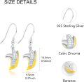 wholesale 925 Sterling Silver Banana Shaped Drop Earrings for Women Gift Ideas-0-2