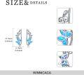 wholesale 925 Sterling Silver White Fire Opal Butterfly Wing Ear Climber Crawler Studs for Women-0-11