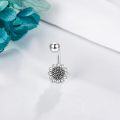 wholesale 925 Sterling Silver Daisy Sunflower Belly Button Ring Evil Eyes Navel Rings for Women Body Piercing Jewelry-0-4