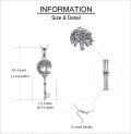 wholesale 925 Sterling Silver 925 Key & Tree Of Life Pendant Necklace Celtic Knot Design-0-4