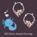 wholesale 925 Sterling Silver Moon & Star Huggie Hoop Earrings - Cute Celestial  for Her-0-5
