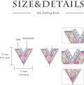 wholesale Sterling Silver Opal V Shape Stud Earrings for Women Minimalist-0-7