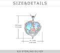 wholesale 14K Gold Heart-Shaped Reading Pendant Necklace for Women Graduation Gift Jewelry for Student Friends Classmate-0-3