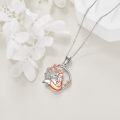 wholesale 925 Sterling Silver Fox Pendant Necklace for Women 925 Sterling Silver s-0-5