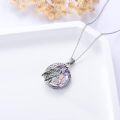 wholesale 925 Sterling Silver Rainbow Crystal Dragon Pendant Necklace s for Women-0-3