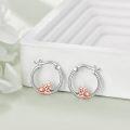 wholesale 925 Sterling Silver Yorkshire Terrier Dog Hoop Earrings  for Women-0-2