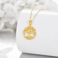 wholesale 14K Gold Tree Of Life Pendant Necklace - Real s For Women-0-1