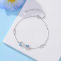 wholesale Butterfly Bracelet For Women Sterling Silver Infinity Bracelet Adjustable Bule Opal Animal Butterfly Jewelry Christmas Gifts For Women Mom Wife Daughter Sister Friend -0-2