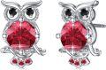 wholesale TOUPOP S925 Sterling Silver Owl Stud Earrings For Women - July Birthstone Jewelry Gifts For Daughter Granddaughter -0-0