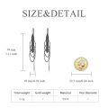 wholesale 925 Sterling Silver Plated Gold Threader Earrings for Women - Long Chain Hypoallergenic Tassel Earrings Fashion Jewelry-0-9