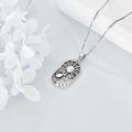 wholesale 925 Sterling Silver Aquarius Zodiac Sign Pendant Necklace for Women-0-3