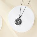 wholesale 925 Sterling Silver Pentagram Supernatural Protection Pendant Necklaces for Women and Men-0-2