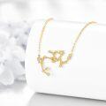 wholesale 14K Gold Star Constellation Necklace for Women - 36cm Chain Length-0-1