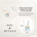 wholesale 925 Sterling Silver Crab Moonstone Drop Earrings with Star Charm for Women Girls Gift-0-1