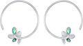 wholesale 925 Sterling Silver with Abalone Shell Hoop Earrings for Women-0-0