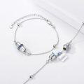 wholesale 925 Sterling Silver Cubic Zircon Capsule Pill Bracelet w Gift Box-0-3