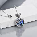 wholesale 925 Sterling Silver Labradorite Tree of Life Locket Necklace - Irish s for Women-0-5