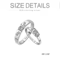 TOUPOP 14K Gold Moissanite Personalized Wedding Ring Sets For Women-0-3