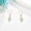 wholesale 14K Gold Larimar Drop Earrings - Elegant s for Her-0-2