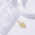 wholesale 14K Gold Moonstone Goddess Pendant Necklace for Women-0-4