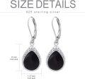 wholesale Sterling Silver Celtic Filigree Teardrop Leverback Earrings for Women Mom Gift-0-39