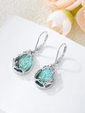 wholesale Celtic Filigree Earrings 925 Sterling Silver Teardrop Gemstone Dangle Earrings Fine Jewelry Birthday Christmas Gifts For Women -0-3