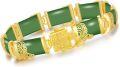 wholesale 18kt Gold Plated Sterling Silver Jade Bracelet for Women Fine Jewelry Gift-0-39