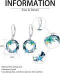 wholesale TOUPOP Turtle/jellyfish/dolphin/starfish/whale Earrings 925 Sterling Silver Dangle Drop Earrings Ocean Jewelry Anniversary Birthday Gift For Women -0-3