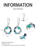 TOUPOP Sterling Silver Turtle Jellyfish Dolphin Starfish Whale Dangle Drop Earrings Ocean Jewelry-0-3