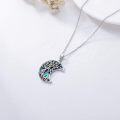 wholesale TOUPOP Tree Of Life Necklace For Her Sterling Silver Abalone Family Tree Of Life Pendant Necklace Fashion Jewelry For Women Birthday Gifts -0-2