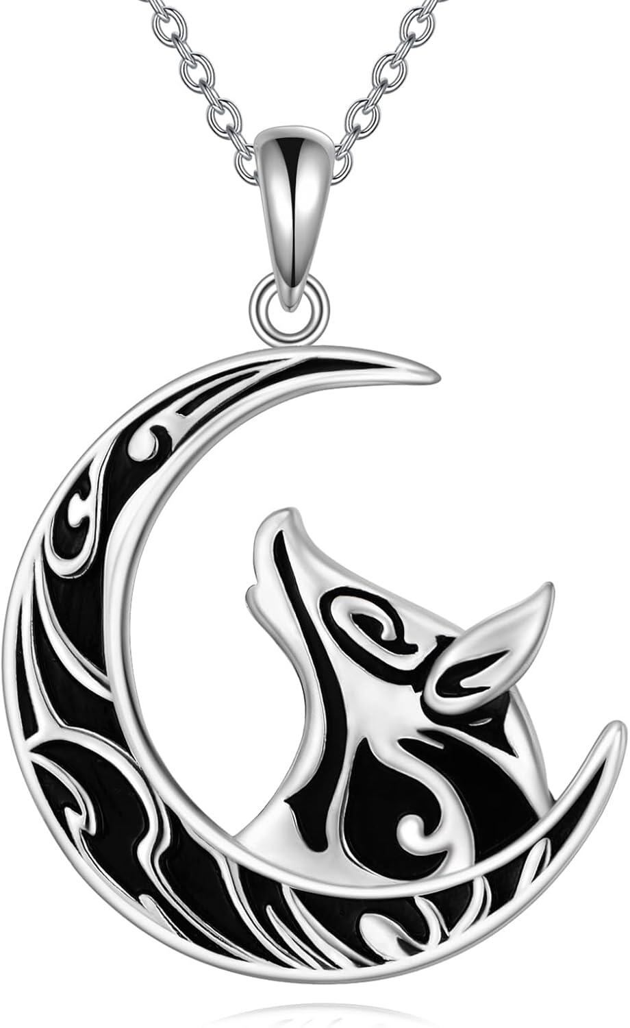 Sterling Silver Butterfly Wolf Moth Raven Dragonfly Owl Hummingbird Pendant Necklace-0-0