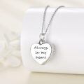 wholesale 925 Sterling Silver Green Butterfly Heart Locket Necklace Vintage Cremation Urn Memorial Photo Pendant-0-3