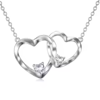 TOUPOP 925 Sterling Silver Sister Necklace, Big Sister Gifts-undefined
