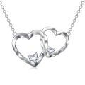 TOUPOP 925 Sterling Silver Sister Necklace, Big Sister Gifts-0-0
