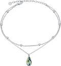 wholesale 925 Sterling Silver Green Enamel Tear Drop Pendant Ankle Anklet for Women-0-0