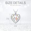 wholesale TOUPOP Sister Locket Necklace S925 Sterling Silver Sister Gifts From Sister Always In My Heart Locket Jewelry Gifts -0-3