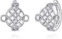 wholesale 925 Sterling Silver Celtic Knot Stud Earrings for Men & Women-celtic earrings