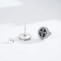 wholesale 925 Sterling Silver Celtic Cross Rune Stud Earrings Norse Viking Jewelry for Men & Women-0-3